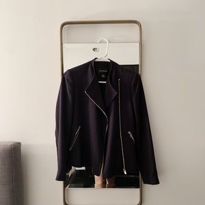 Club Monaco Navy moto jacket